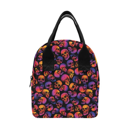 Skull Multicolor Print Design LKS3011 Insulated Lunch Bag