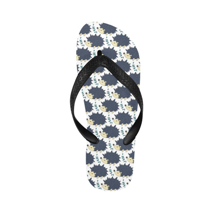 Hedgehog Print Design LKS401 Flip Flops