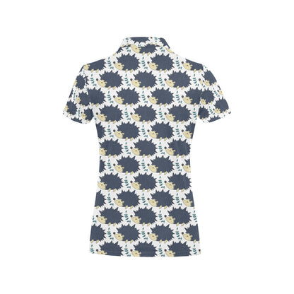 Hedgehog Print Design LKS401 Women's Polo Shirt