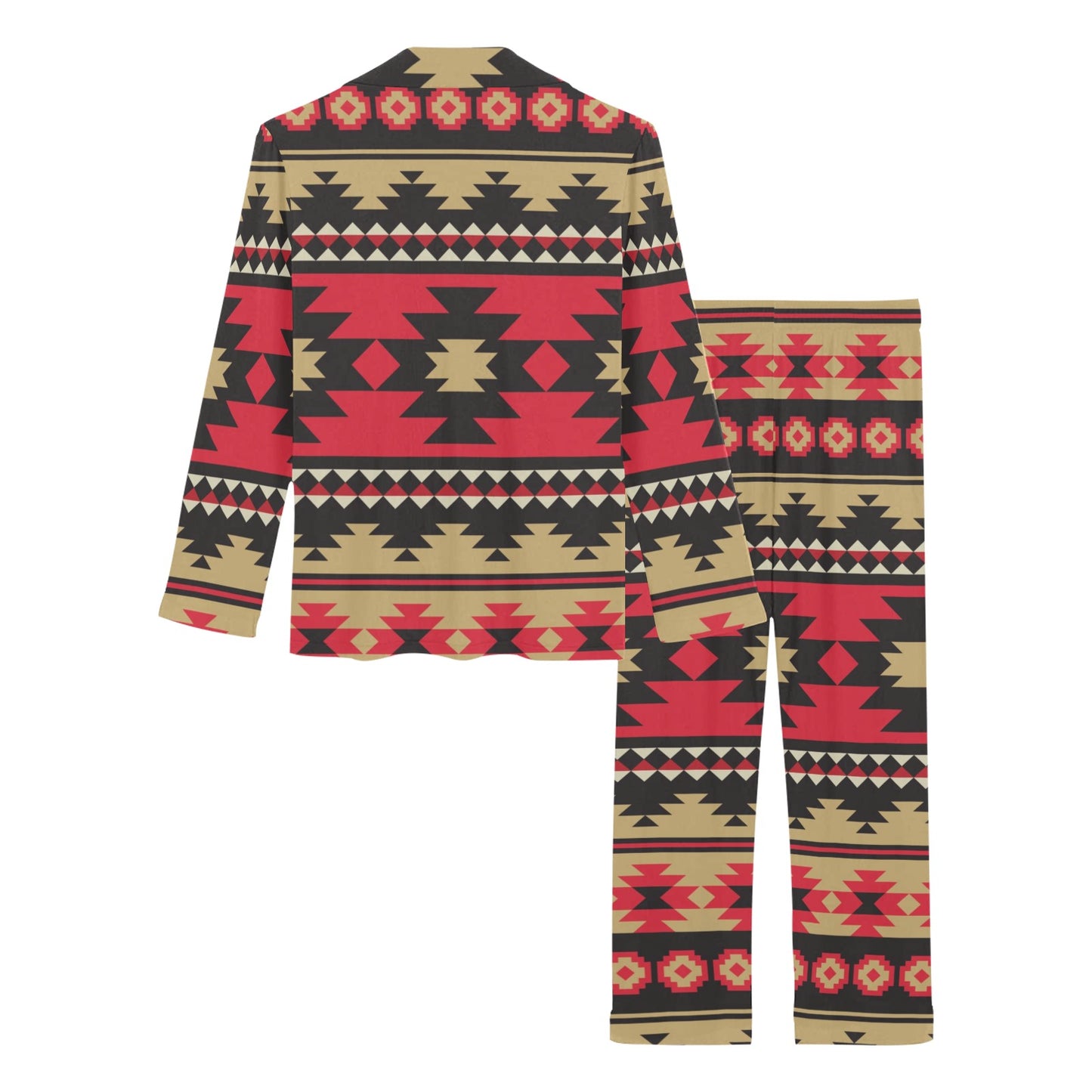 Navajo Pattern Print Design A04 Women's Long Pajama Set