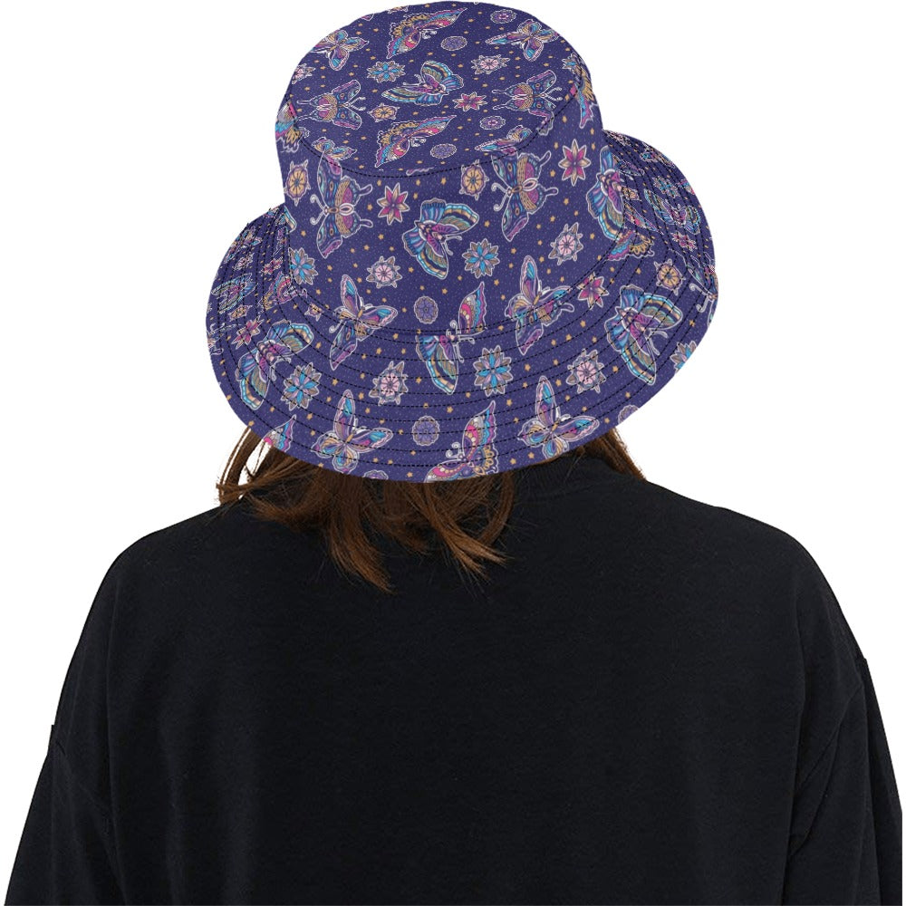 Butterfly Print Design LKS303 Unisex Bucket Hat