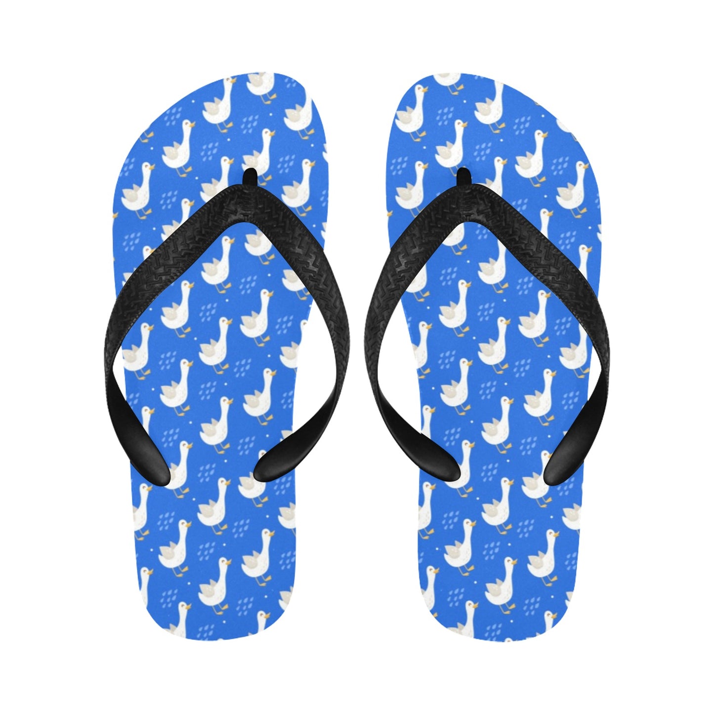Goose Print Design LKS402 Flip Flops