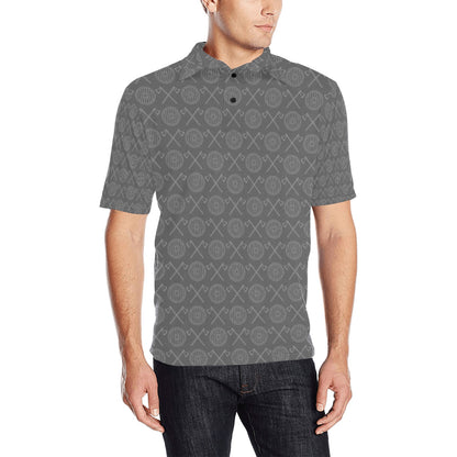 Vikings Print Design LKS303 Men Polo Shirt