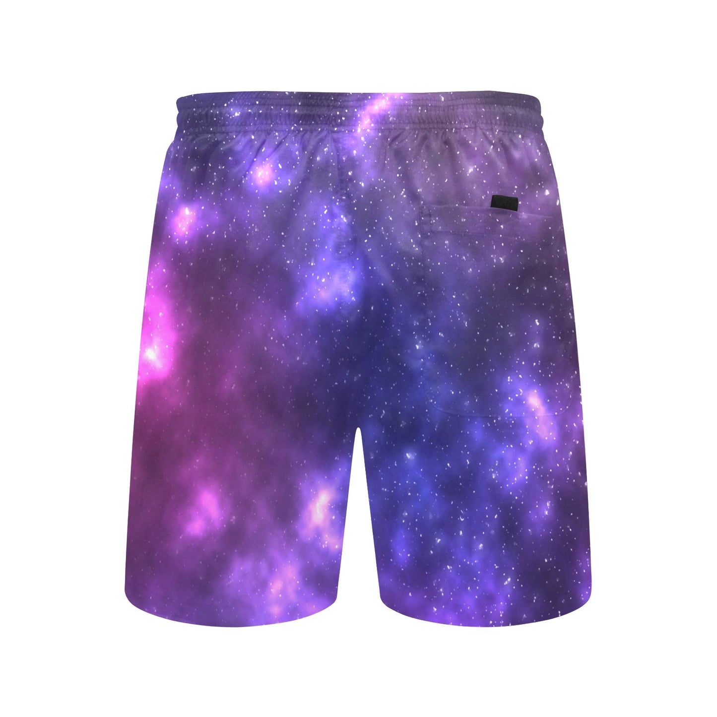 Celestial Purple Blue Galaxy Men's Swim Trunks Beach Shorts