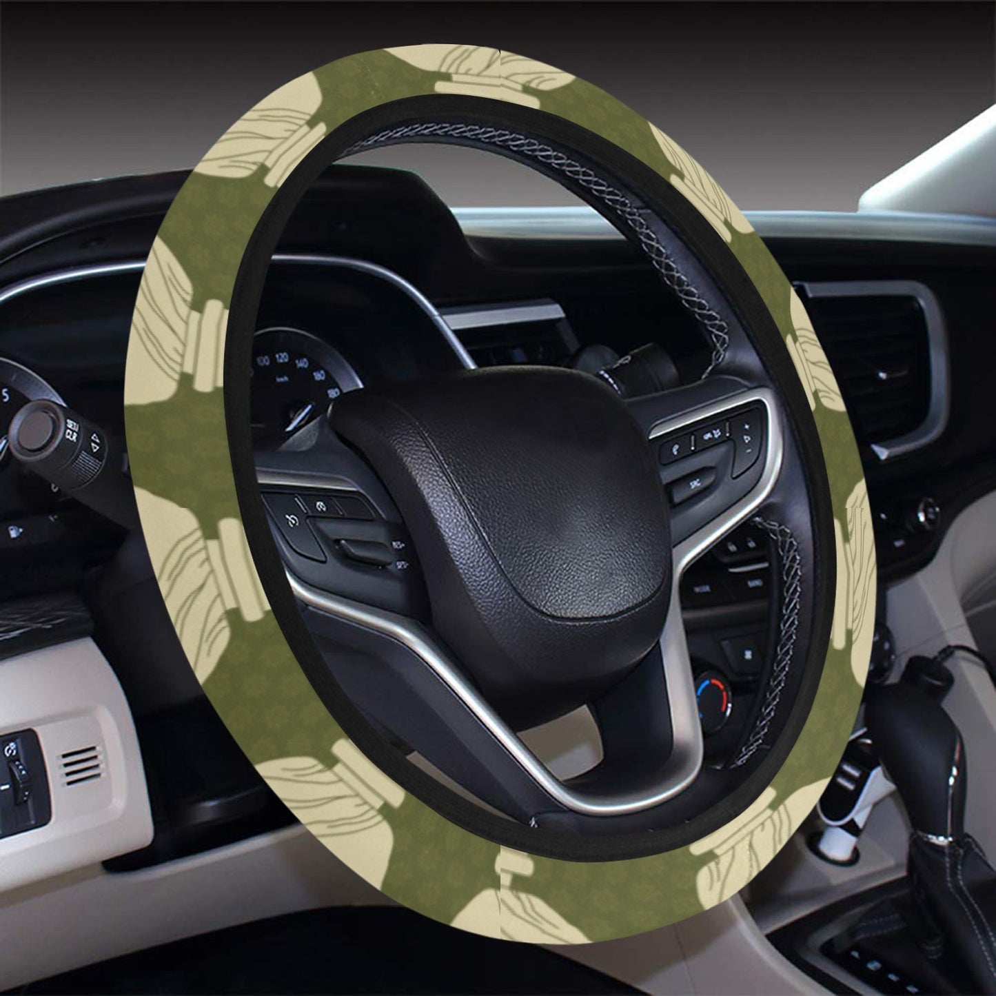Ancient Greek Statue Print Design LKS301 Steering Wheel Cover with Elastic Edge