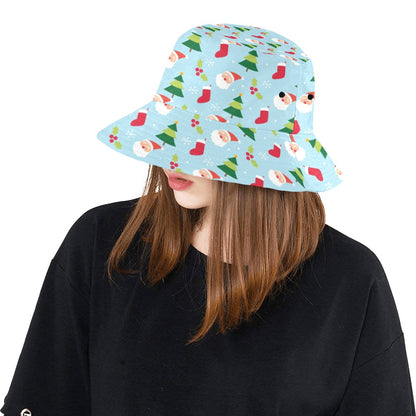 Santa Themed Print Design LKS301 Unisex Bucket Hat