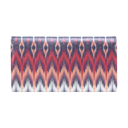 Ikat Print Design LKS401 Women's Trifold Wallet
