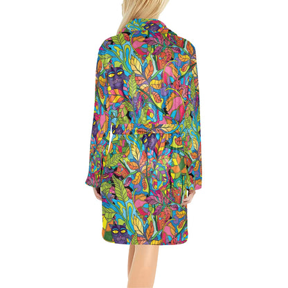 Trippy Print Design LKS301 Women's Fleece Robe
