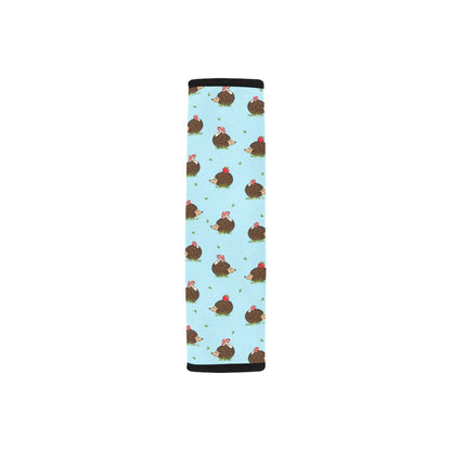 Hedgehog Print Design LKS402 Car Seat Belt Cover