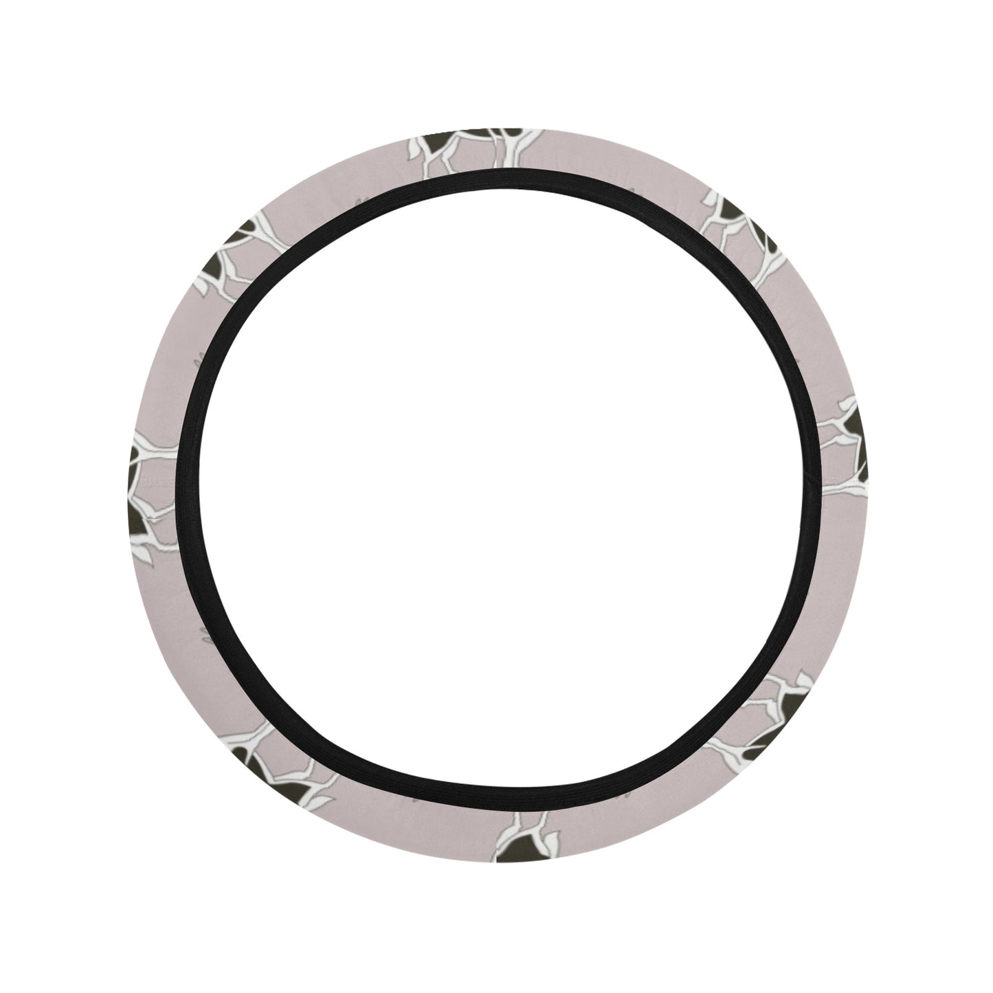 Siberian Huskies Print Design LKS301 Steering Wheel Cover with Elastic Edge