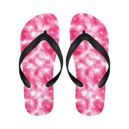 Tie Dye Pink Print Design LKS304 Flip Flops