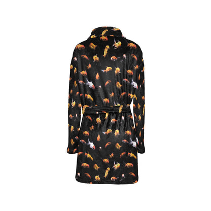 Goldfish Print Design LKS402 Women's Fleece Robe