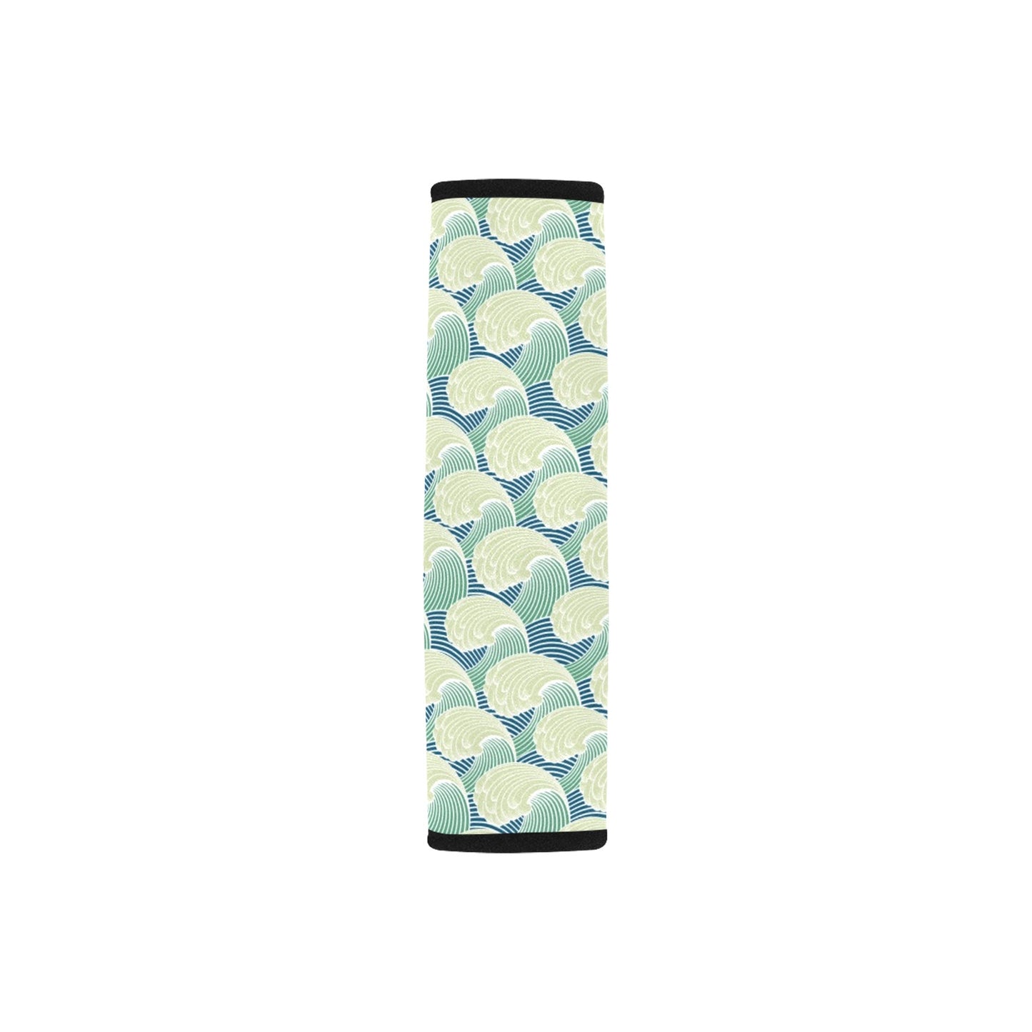 Wave Japan Style Print Design LKS302 Car Seat Belt Cover
