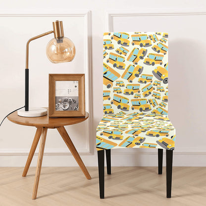 School Bus Print Design LKS301 Dining Chair Slipcover