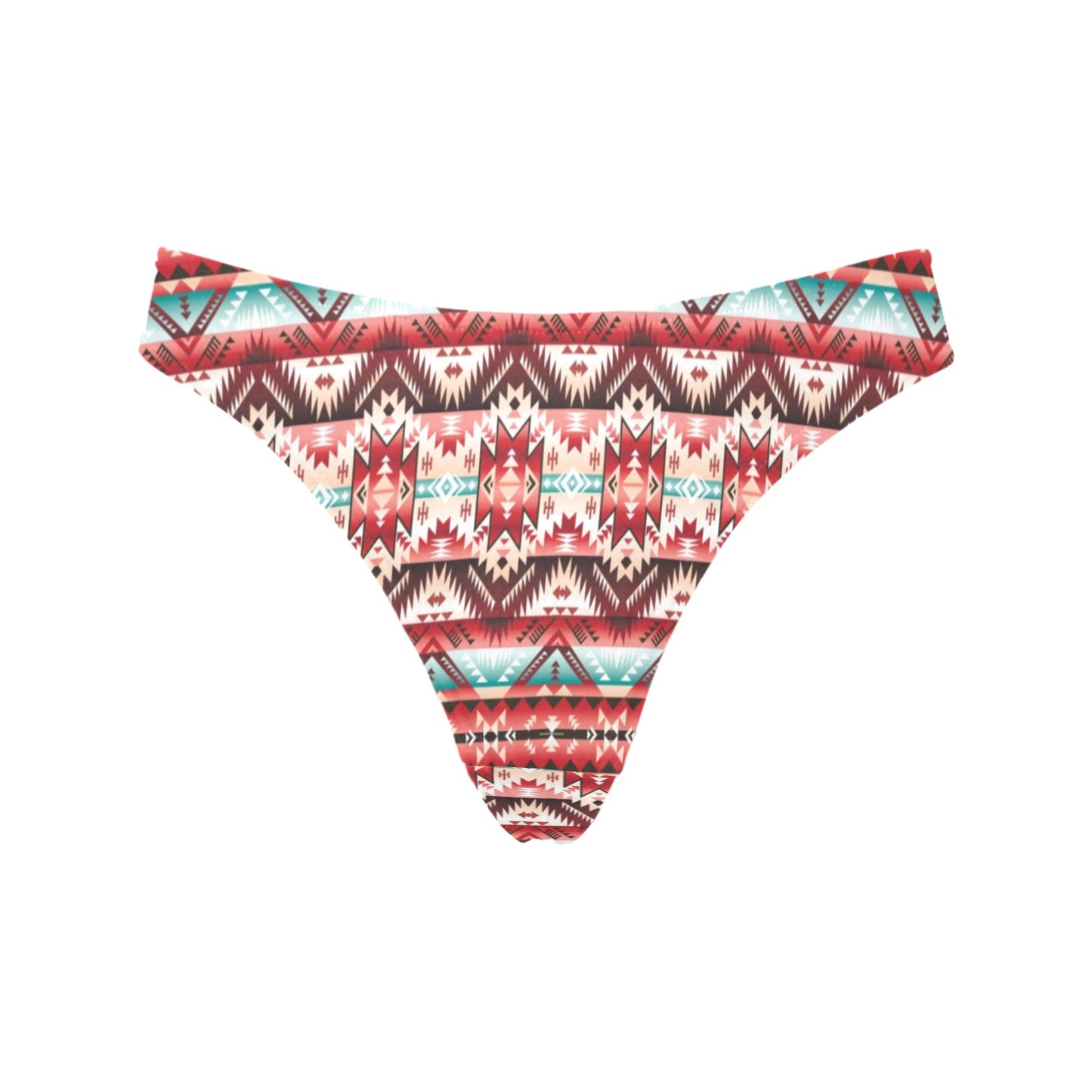 Aztec Western Style Print Pattern Women's Thongs