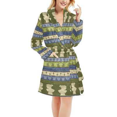 Ancient Greek Statue Print Design LKS301 Women's Fleece Robe