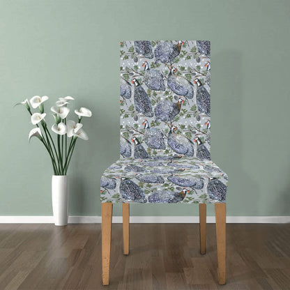 Guinea Fowl Print Design LKS402 Dining Chair Slipcover