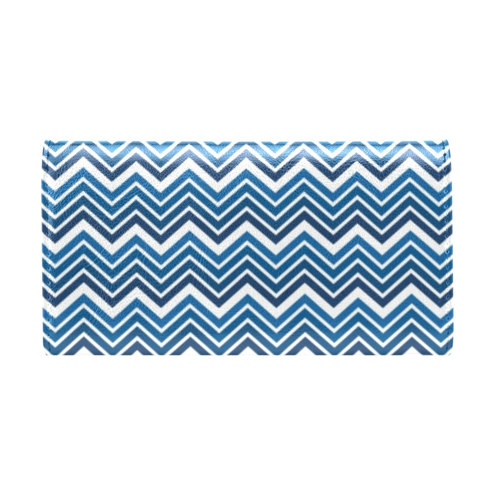 Chevron Print Design LKS403 Women's Trifold Wallet