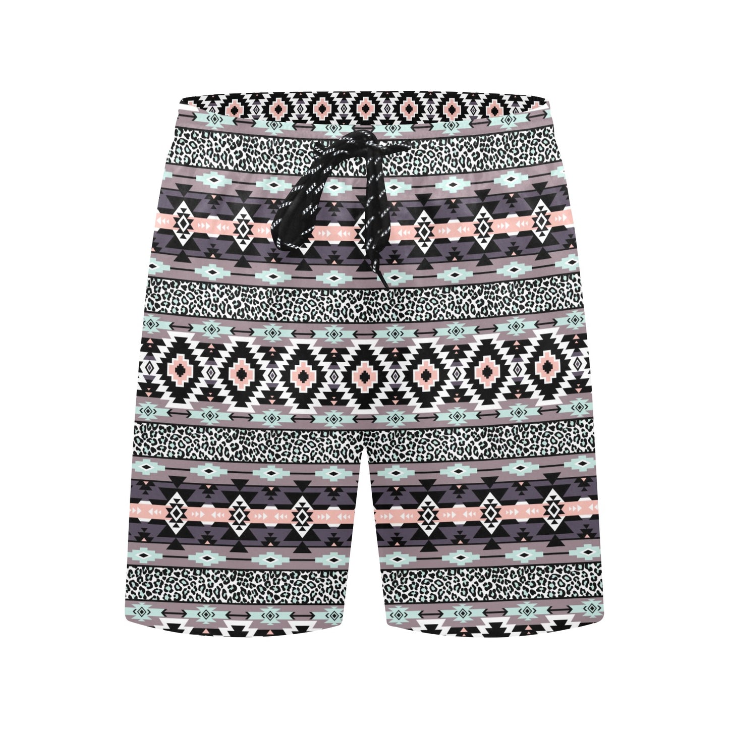 Safari Pattern Print Design LKS302 Men's Swim Trunks Beach Shorts
