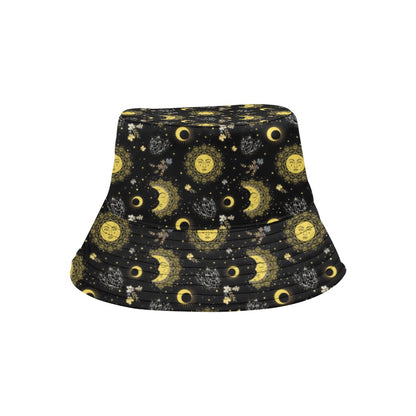 Sun Moon Print Design LKS301 Unisex Bucket Hat
