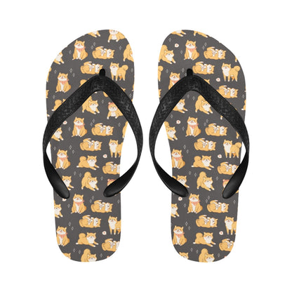 Shiba Inu Print Design LKS309 Flip Flops