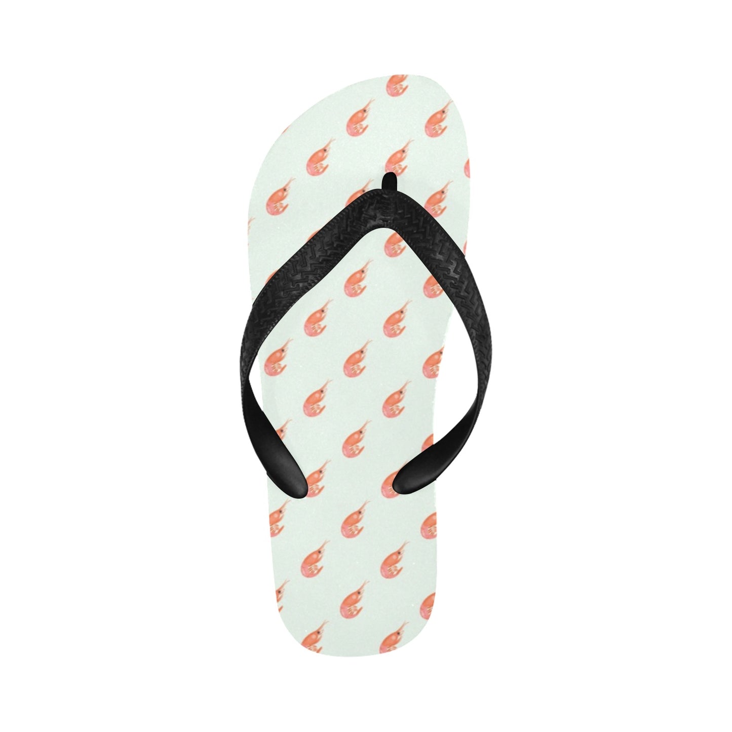 Shrimp Print Design LKS304 Flip Flops