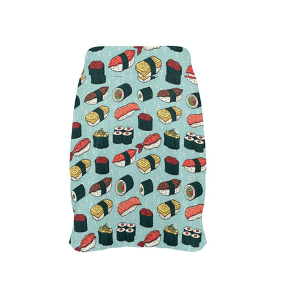 Sushi Pattern Design 17" Golf & Pickleball Skort with Pockets