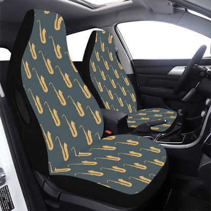 Saxophone Print Design LKS401 Car Seat Covers