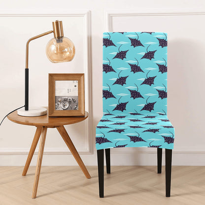 Manta Ray Print Design LKS403 Dining Chair Slipcover