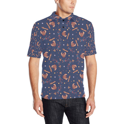 Taurus Print Design LKS304 Men Polo Shirt