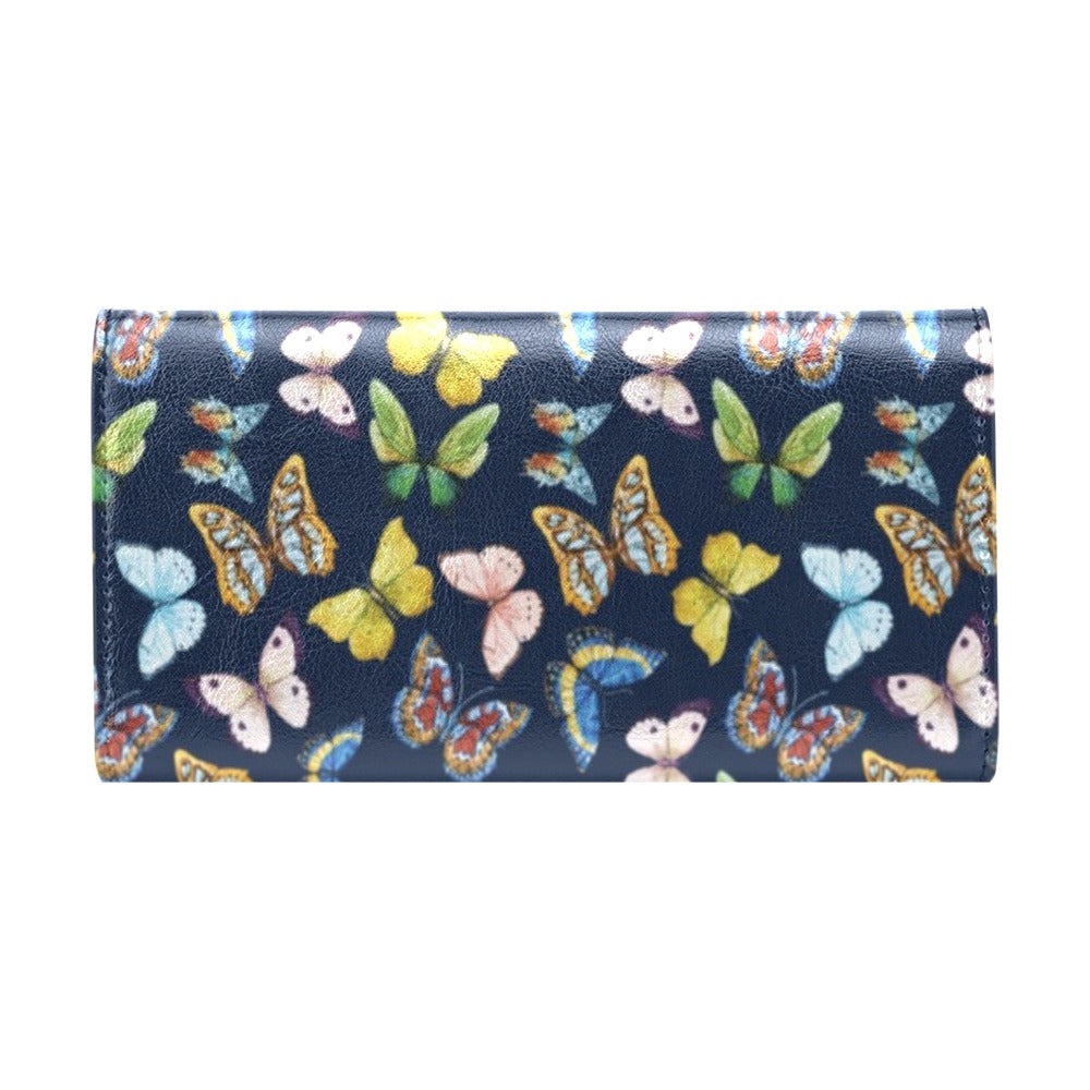 Butterfly Beautiful Print Pattern Women's Trifold Wallet