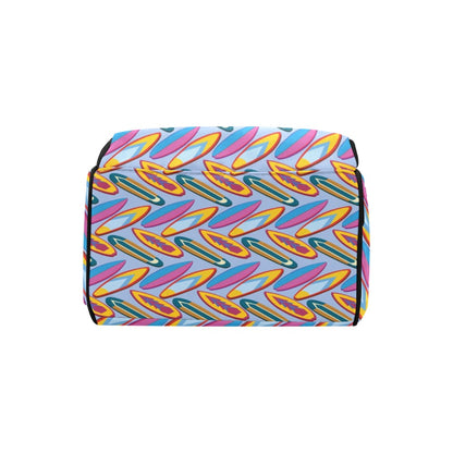 Surfboard Pattern Print Design LKS303 Diaper Bag Backpack