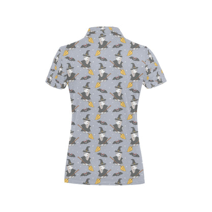 Witch Print Design LKS307 Women's Polo Shirt