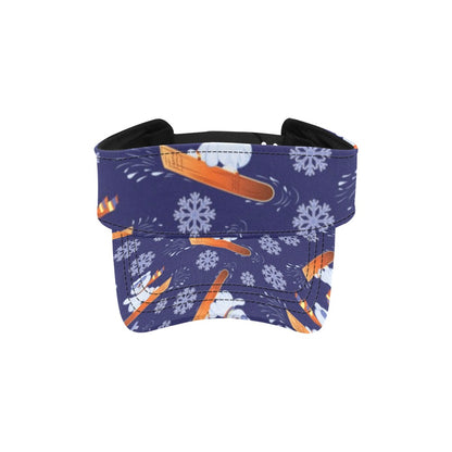Snowboard Bear Print Design LKS305 Unisex Sun Visor