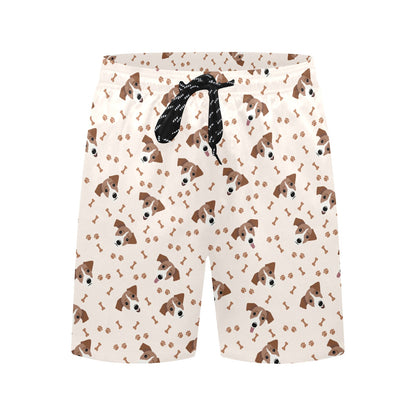 Russell Terriers Paw Print Design LKS303 Men's Swim Trunks Beach Shorts