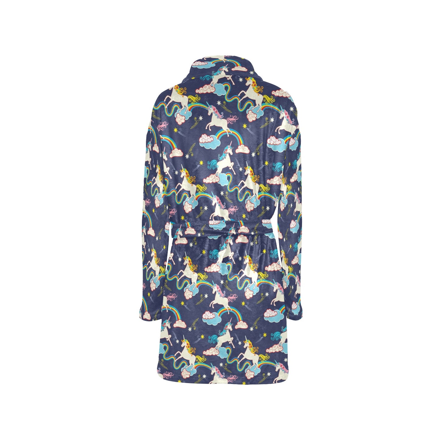 Unicorn Print Design LKS304 Women's Fleece Robe
