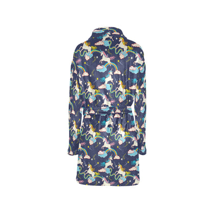 Unicorn Print Design LKS304 Women's Fleece Robe