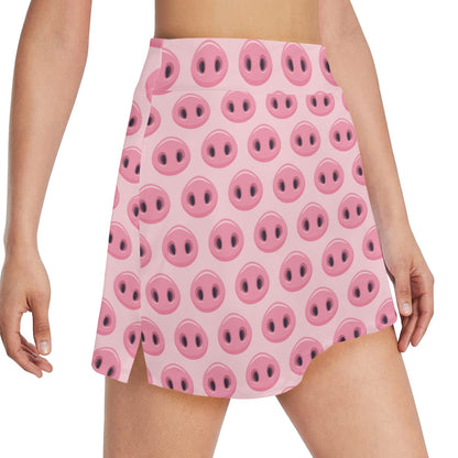 Pig Print Design LKS401 17" Golf & Pickleball Skort with Pockets