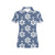 Jean Flower Pattern Print Design 03 Women's Polo Shirt