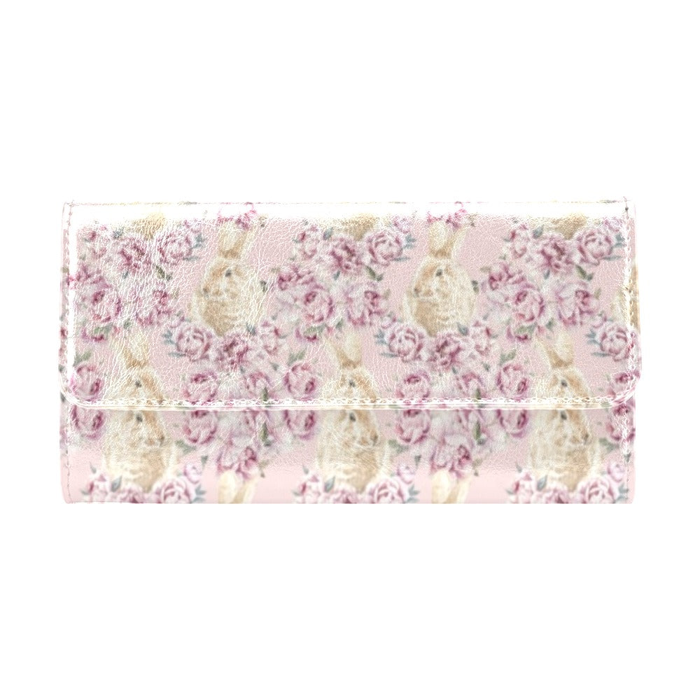 Rabbit Print Design LKS403 Women's Trifold Wallet