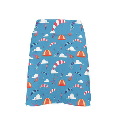 Skydiver Print Design LKS306 17" Golf & Pickleball Skort with Pockets
