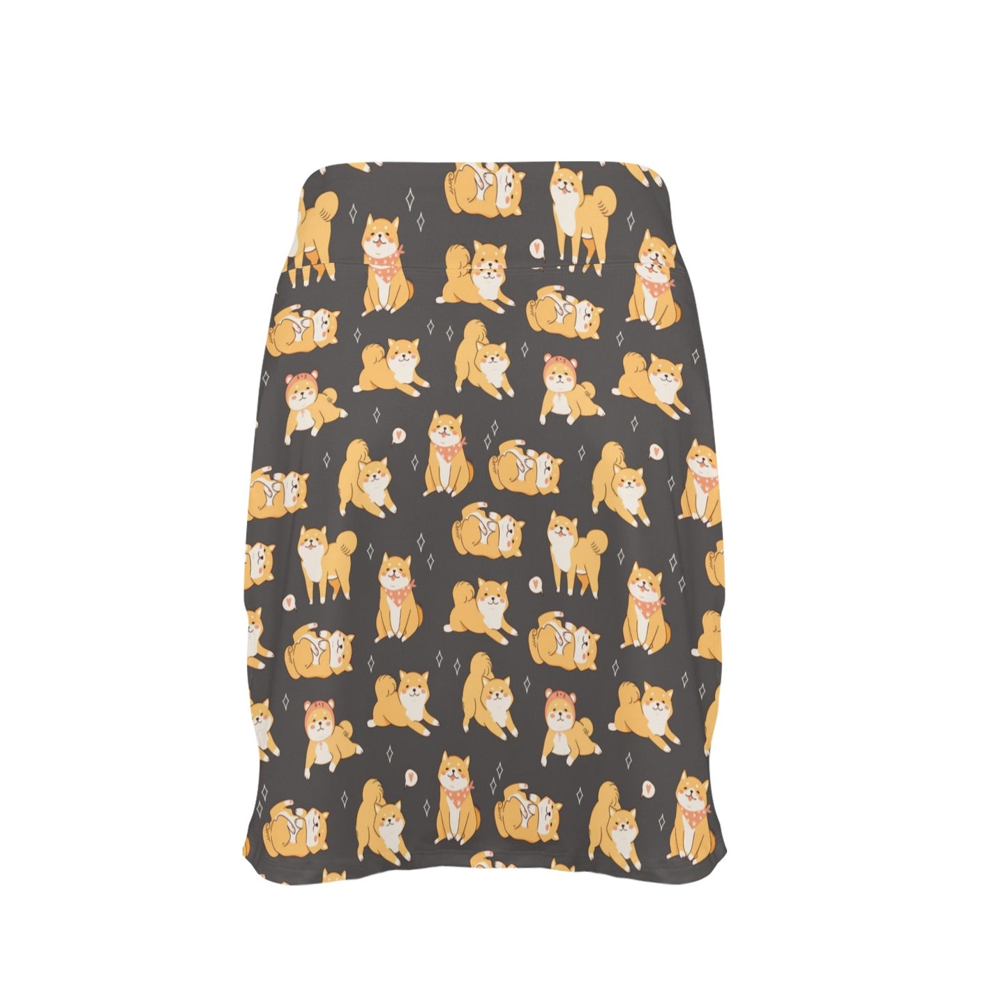 Shiba Inu Print Design LKS309 17" Golf & Pickleball Skort with Pockets