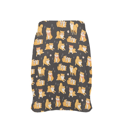 Shiba Inu Print Design LKS309 17" Golf & Pickleball Skort with Pockets