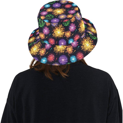 Firework Print Design LKS305 Unisex Bucket Hat