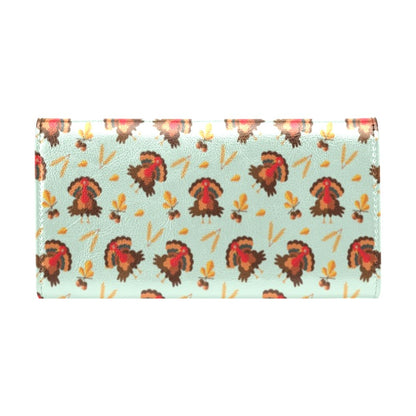 Thanksgiving Print Design LKS309 Women's Trifold Wallet