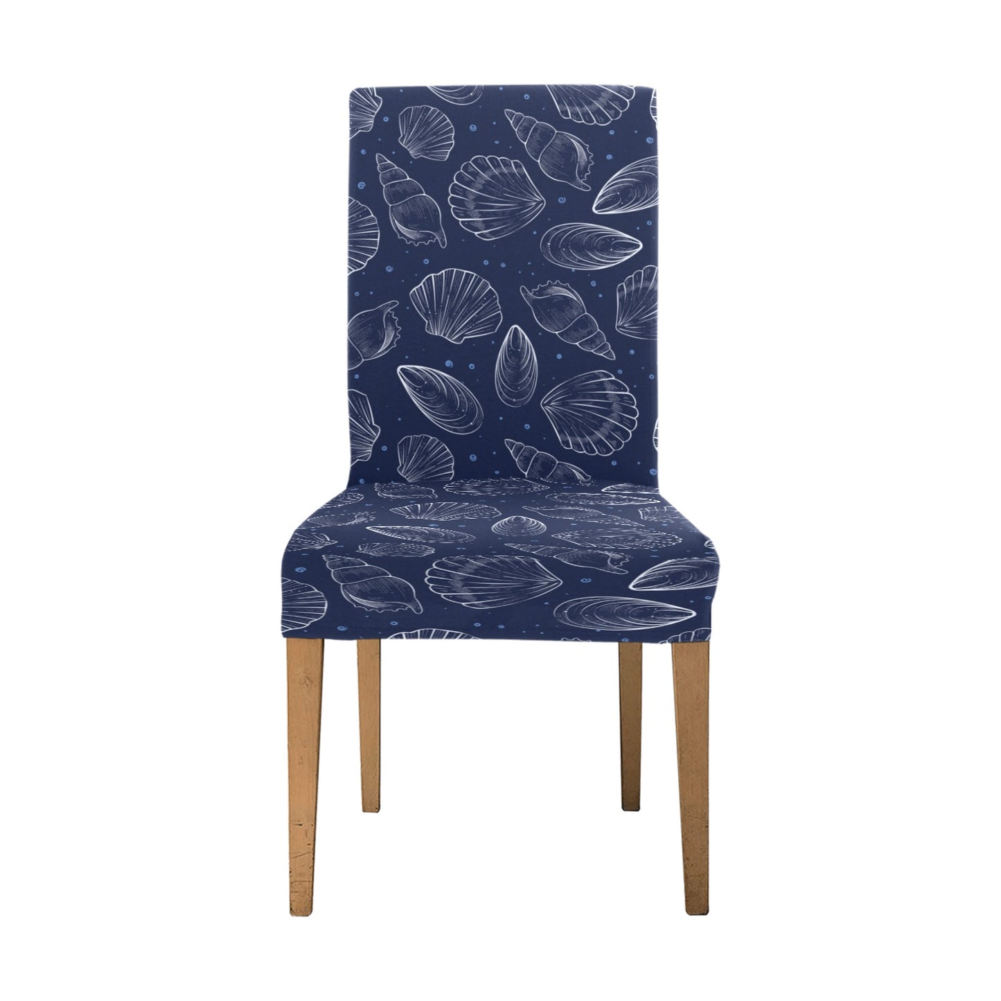 Seashell Print Design LKS3011 Dining Chair Slipcover