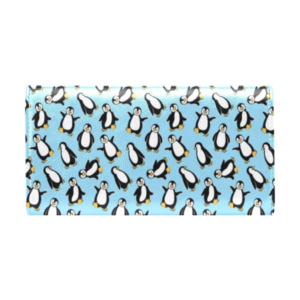 Penguin Happy Print Women's Trifold Wallet