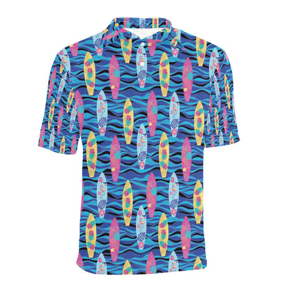 Surfboard Print Design LKS304 Men Polo Shirt