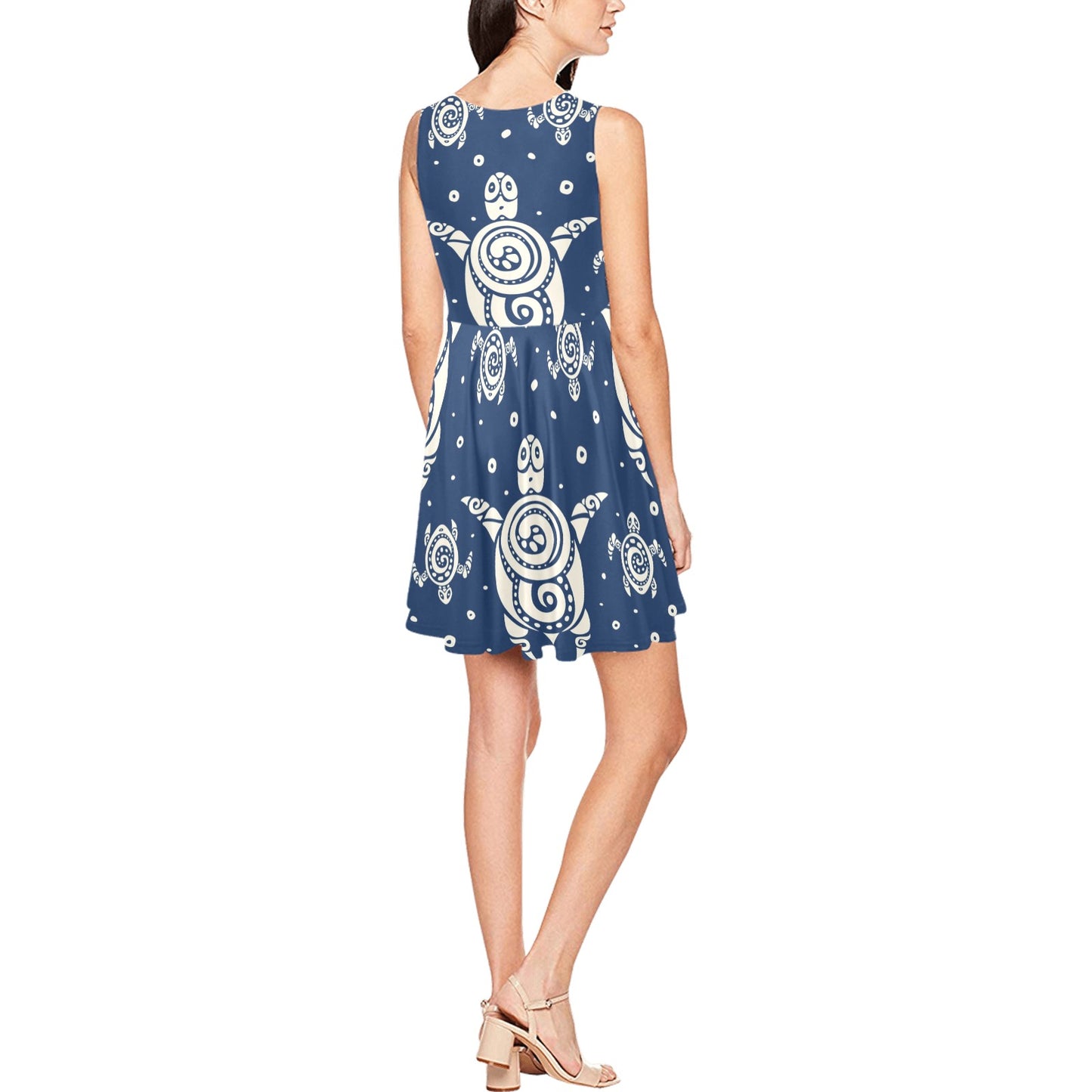 Sea Turtle Tribal Sleeveless Dress