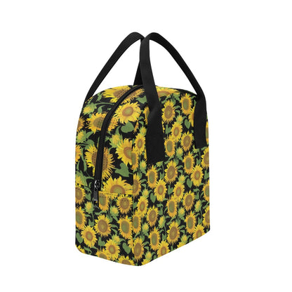 Sunflower Print Design LKS302 Insulated Lunch Bag